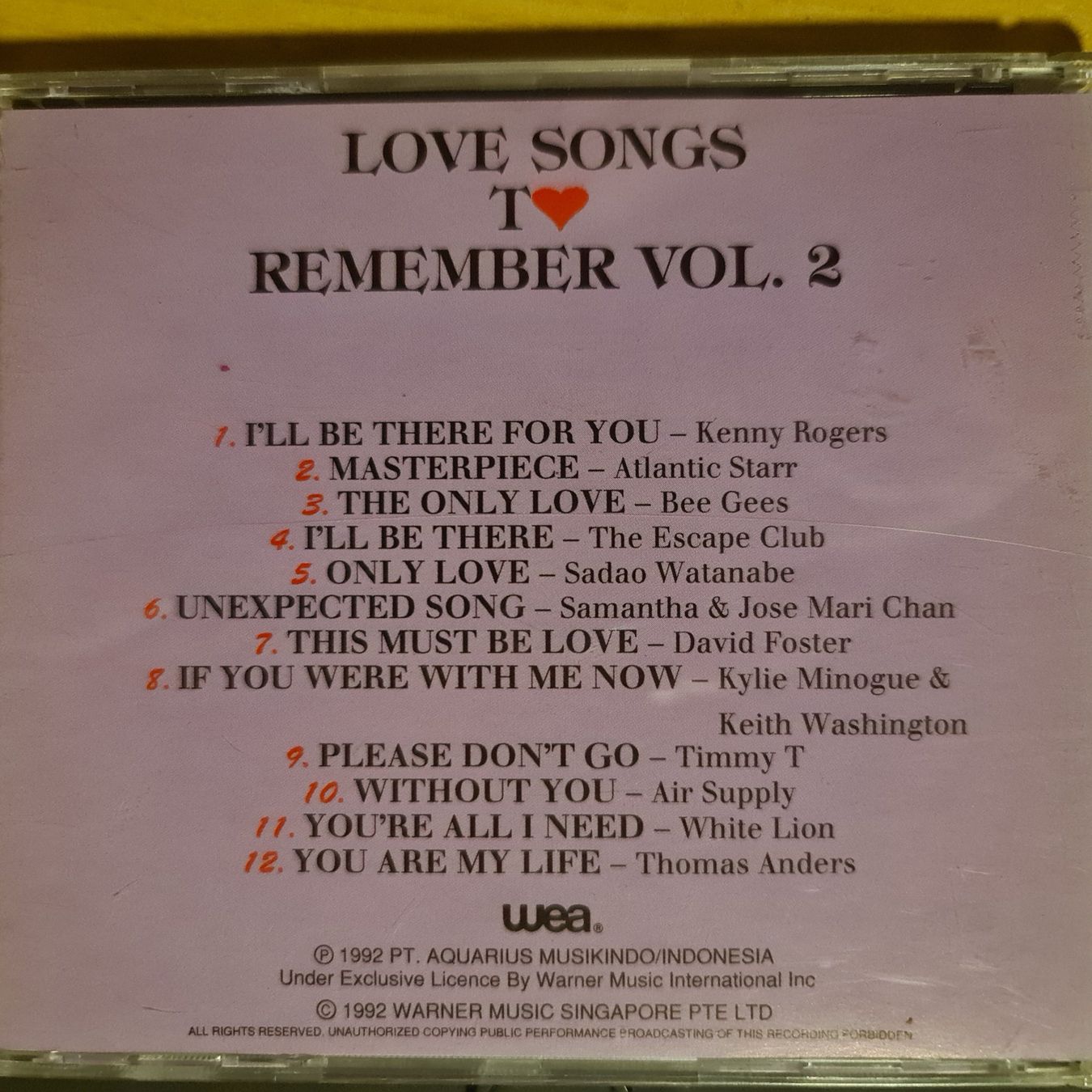 CD: CD Love songs to remember – Usato da Dintikon venduto da Vexi 1