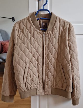 Manor Bomberjacke gesteppt Übergangsjacke Beige 40 NEU