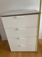 Kommode weiss 4 Schubladen B ca 60cm H 84cm T 40cm gebraucht