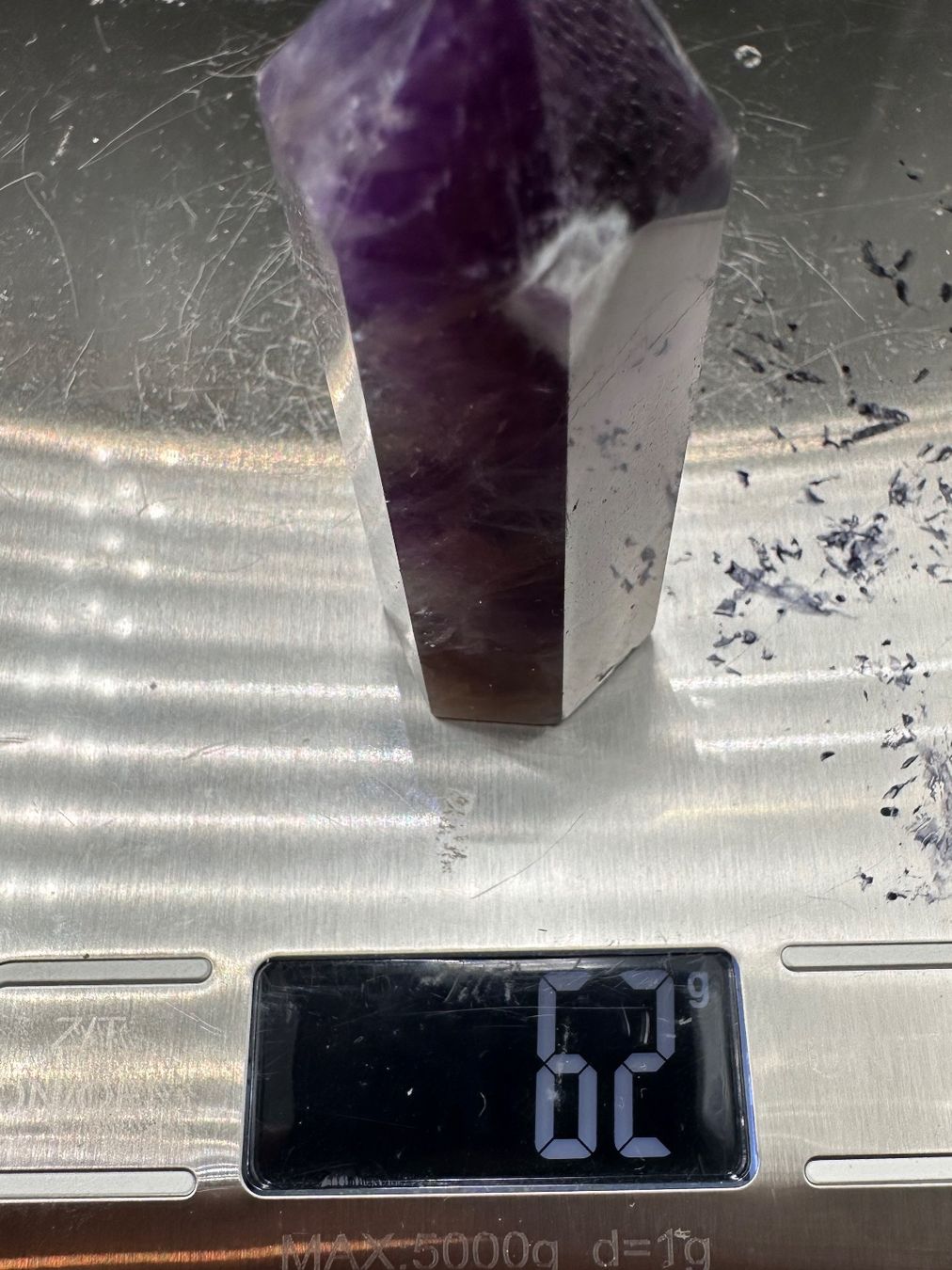Minerali & Pietre curative: Chevron Traum Amethyst Obelisk, Spitze – Nuovo e nell'imballaggio originale da Männedorf venduto da Handschmeichler 3