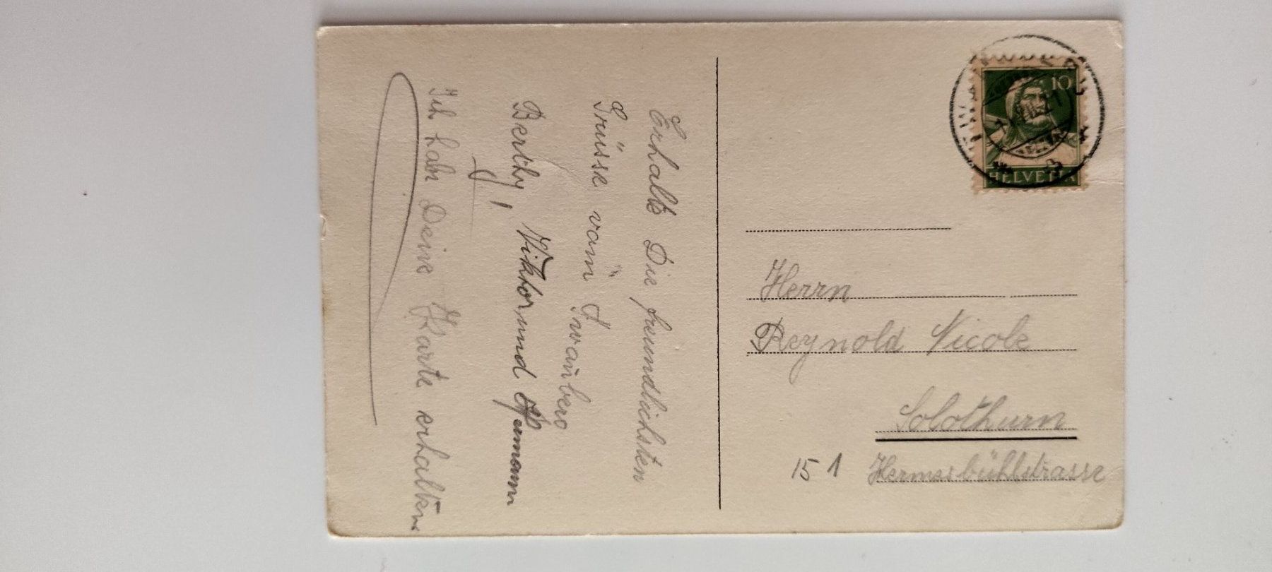 Cartoline postali: Kurhaus, Twannberg ob Bielersee dat. 1921 – Usato da Ohmstal venduto da Lebensfreude05 1