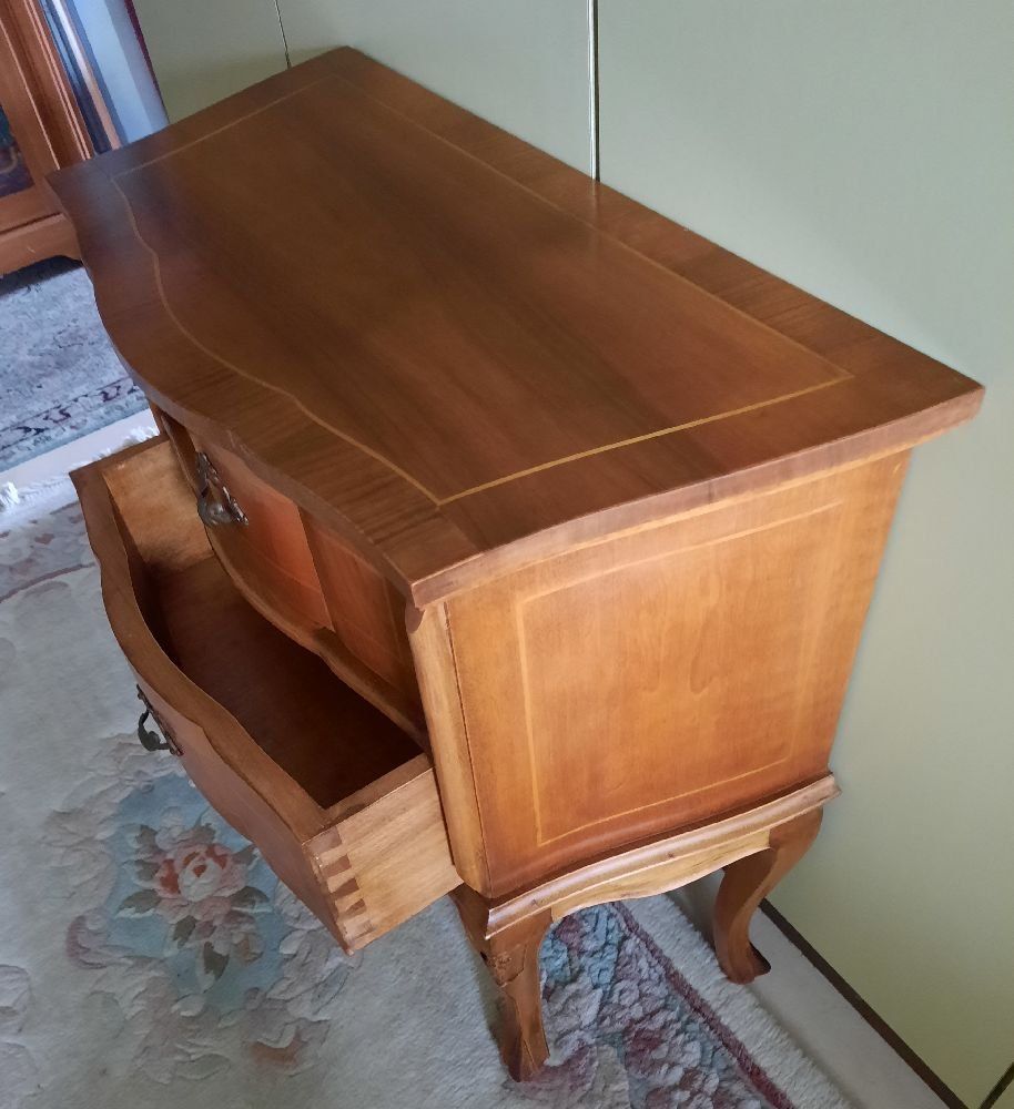 Cassettiere: Möbeli im Louis Philippe Stil mit Intarsien, – Usato da Eschenbach venduto da Alicekunst 3