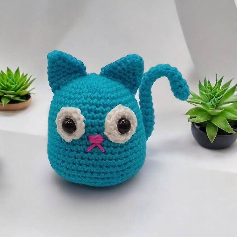 Tutte le decorazioni: Dekofigur sitzende Katze/ Geschenk Deko – Nuovo (secondo la descrizione) da Flawil venduto da Haekelwunsch.ch 3