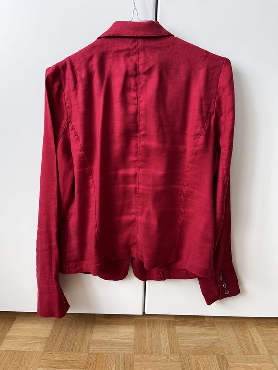 Nile Giacche: Nile Collection Leinen-Blazer, Gr. S, Top Zustand, Rot – Usato da Zürich venduto da Kleanthy 1