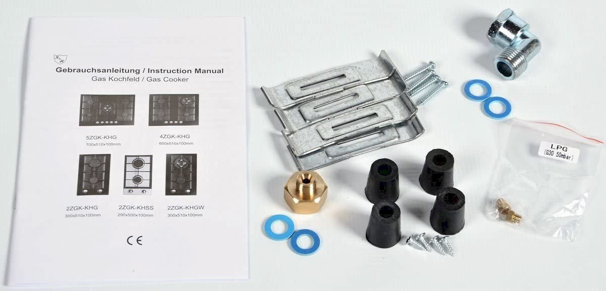 Herde: 2Z-KHGX-LPG 2-Zonen Glas Gaskochfeld – Neu und originalverpackt aus Bottighofen von zaap 6
