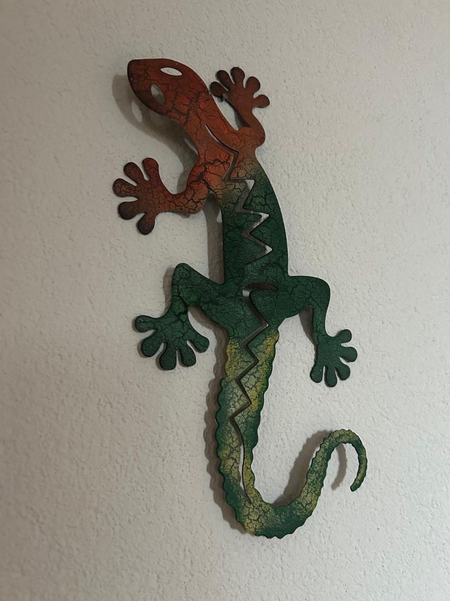 Statuette: Metallgekko aus Ibiza – Usato da Affoltern am Albis venduto da rollotomasi