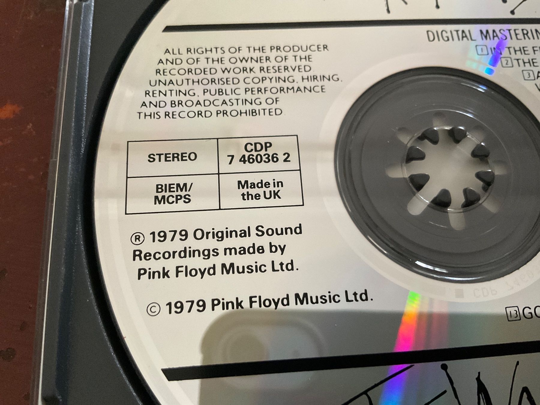 CD: Pink Floyd The Wall 2CD Original UK – Usato da Delémont venduto da vinylfreak01 3