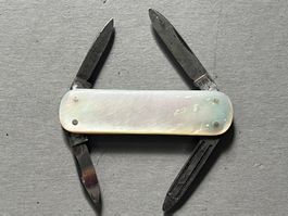 Antikes Sackmesser ROBERT KLAAS Solingen 55 mm Perlmutt, RAR