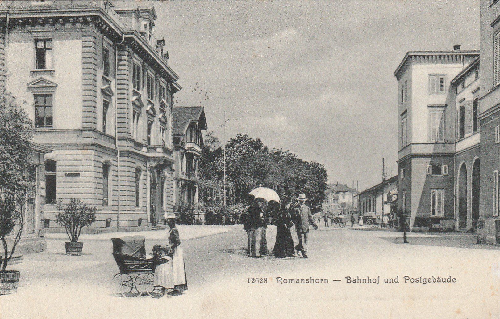 Cartes postales: Romanshorn Post und Bahnhof – D'occasion à Rorschacherberg par fratovi2