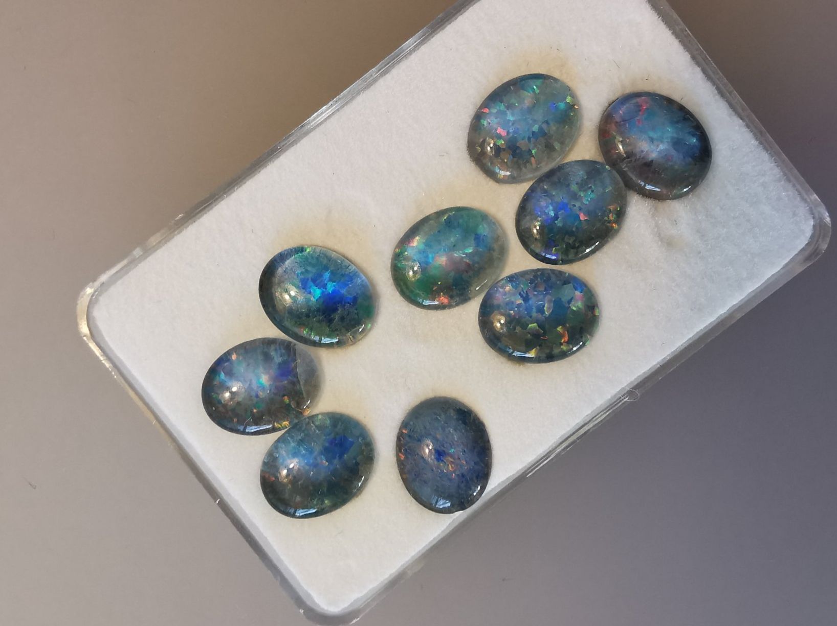 Pietre preziose: 9 Stk. Opal Triplette oval – Nuovo e nell'imballaggio originale da Dierikon venduto da Buntspecht-10 4