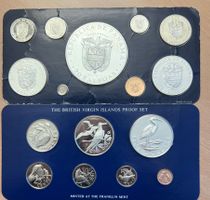 Silber Panama & British Virgin Islands Proof Sets Franklin