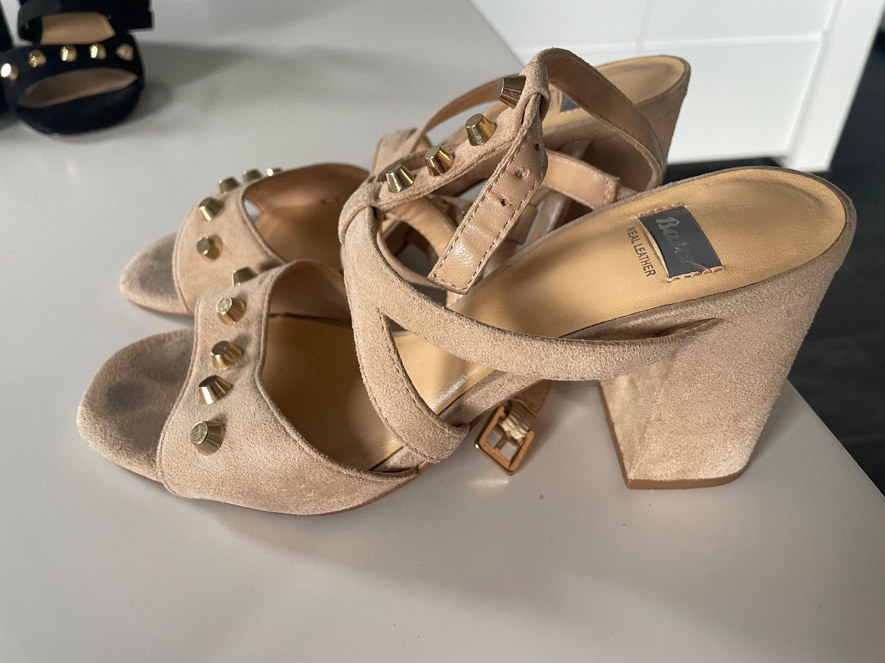 Scarpe da donna: 2 Paar Sandalen, Echleder, Bata, Grösse 38 – Usato da Coldrerio venduto da Theres2004 6