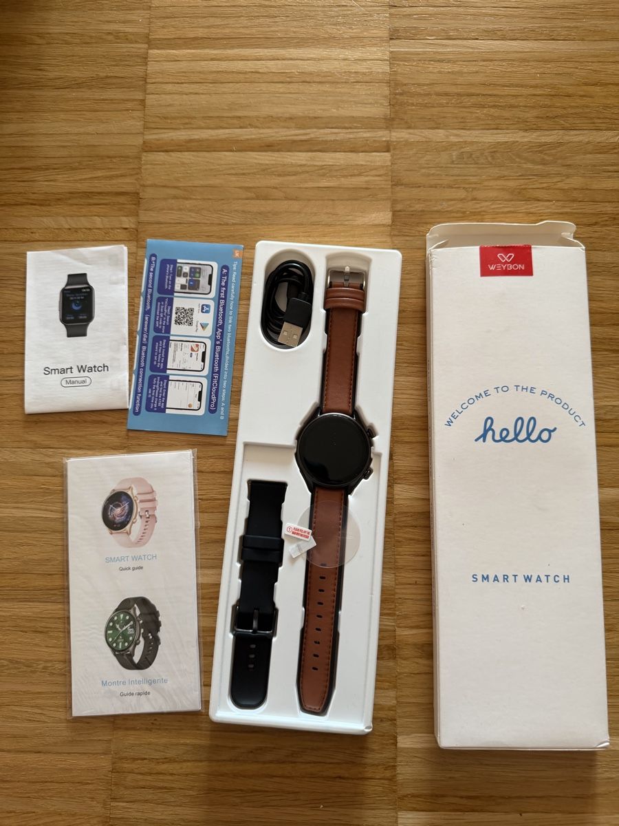 Smartwatch: Wezyon Smartwatch with Brown Strap - unused – Neu (gemäss Beschreibung) aus Brugg AG von Winter789