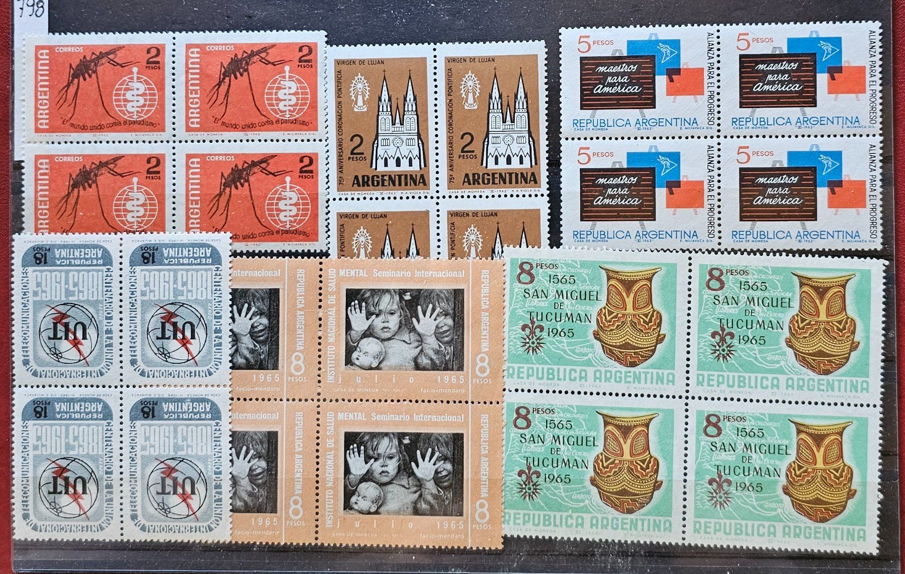 Tutti i francobolli: ARGENTINIEN - 4er-Bl. **, ab 1960 – Nuovo (secondo la descrizione) da Les Valettes venduto da Nuba1