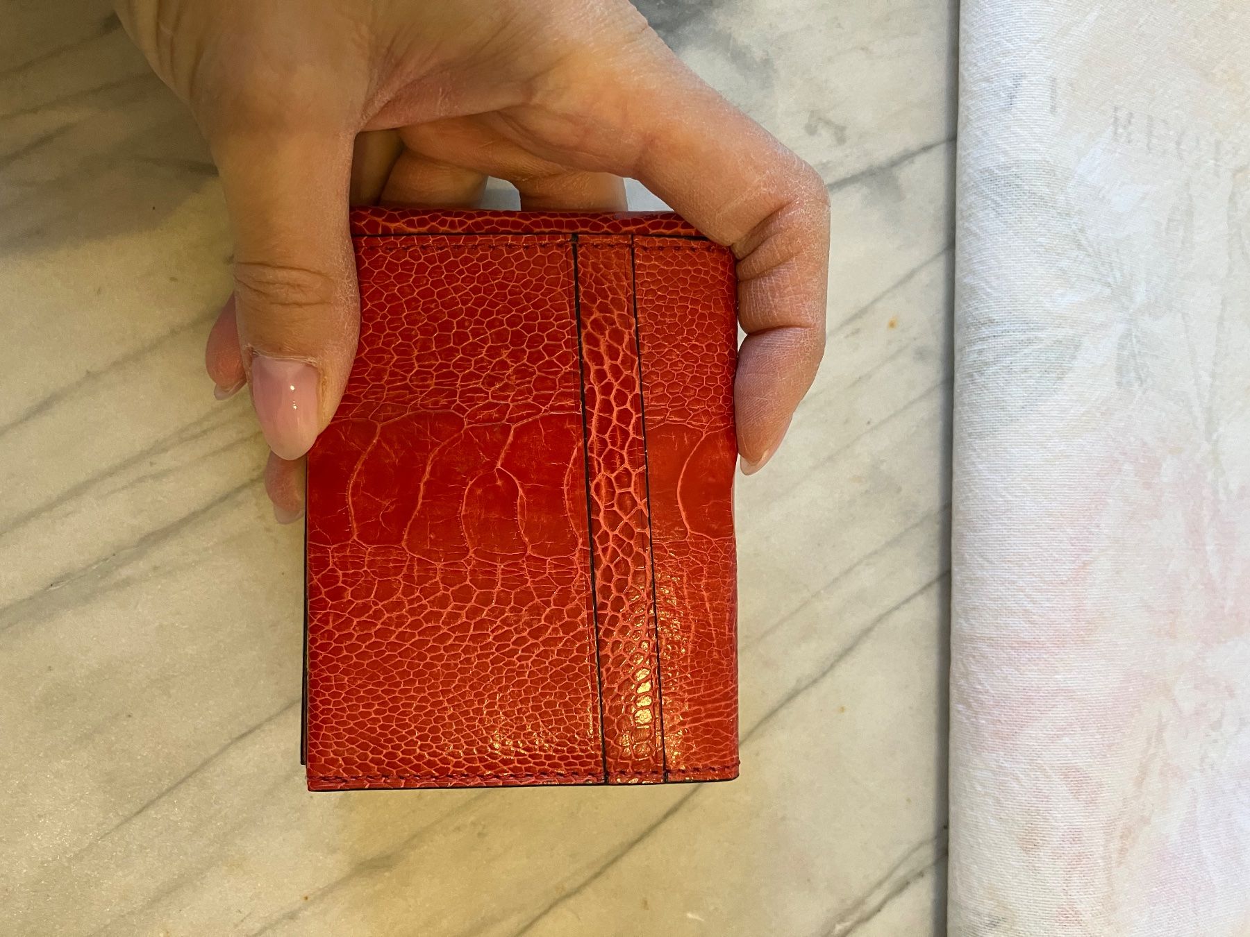 Brieftaschen: Neu Echtlederportemonnaie Straussenleder – Neu (gemäss Beschreibung) aus Herrliberg von spunggi 1