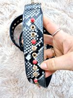 UMHÄNGERIEHMEN ANIMAL PRINT FÜR TASCHE KARABINERHAKEN BAG
