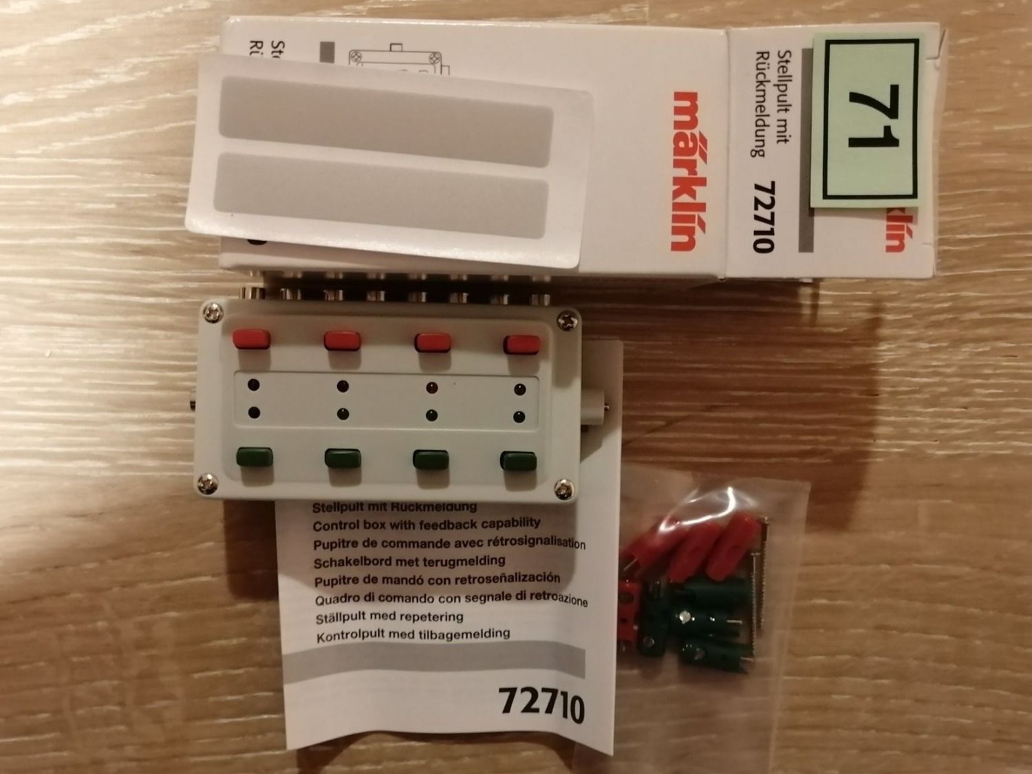 Märklin Modellini di ferrovie: Märklin : pupitre de commande 72710 avec rétrosignalisation – Nuovo e nell'imballaggio originale da Buttes venduto da Cafe2005 3