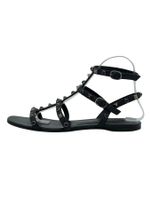 Valentino Garavani Rockstud Flache Sandale EU 39 Schwarz