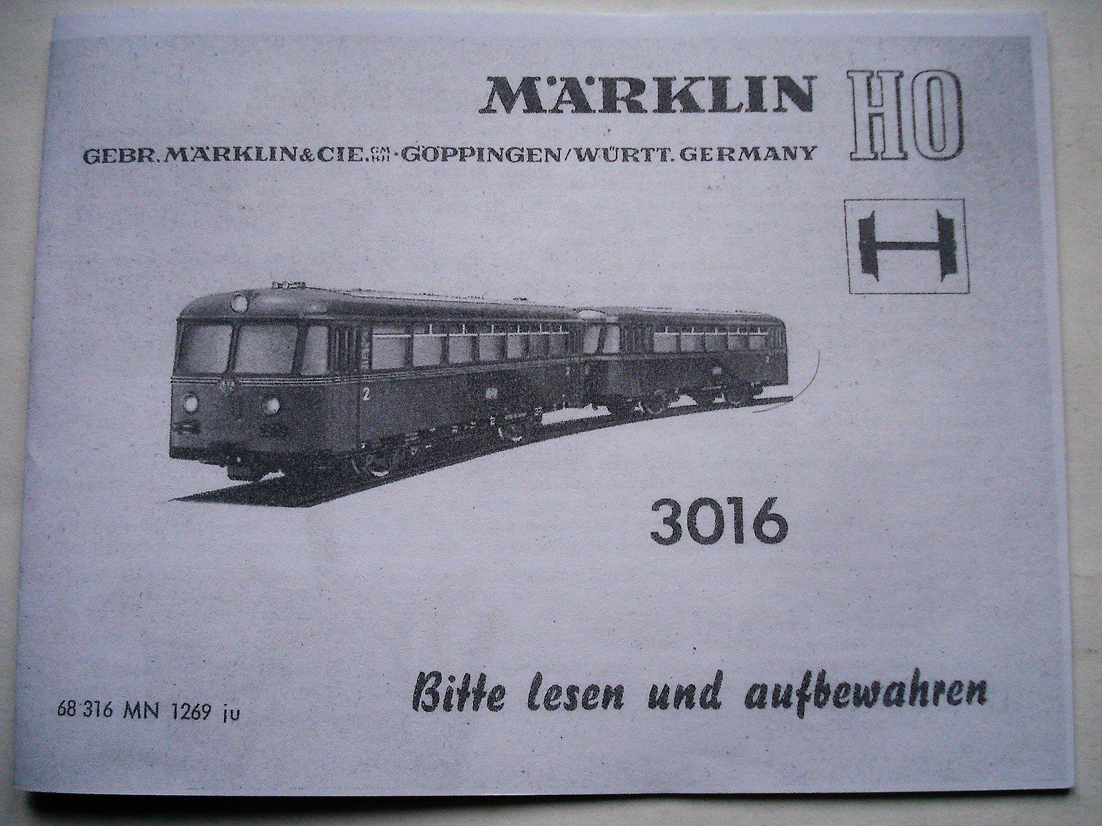 Märklin Modelleisenbahnen: Märklin Betriebsanleitung 3016 – Gebraucht aus Frauenfeld von Fixtrix