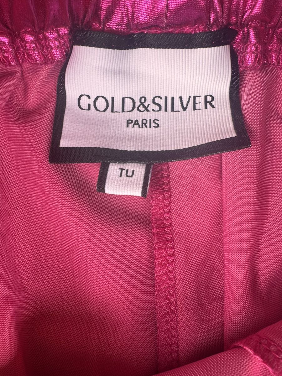 Pantaloni: Mettalic Pink Hose von GOLD&SILVER  – Usato da hendschiken venduto da hippielfe 1