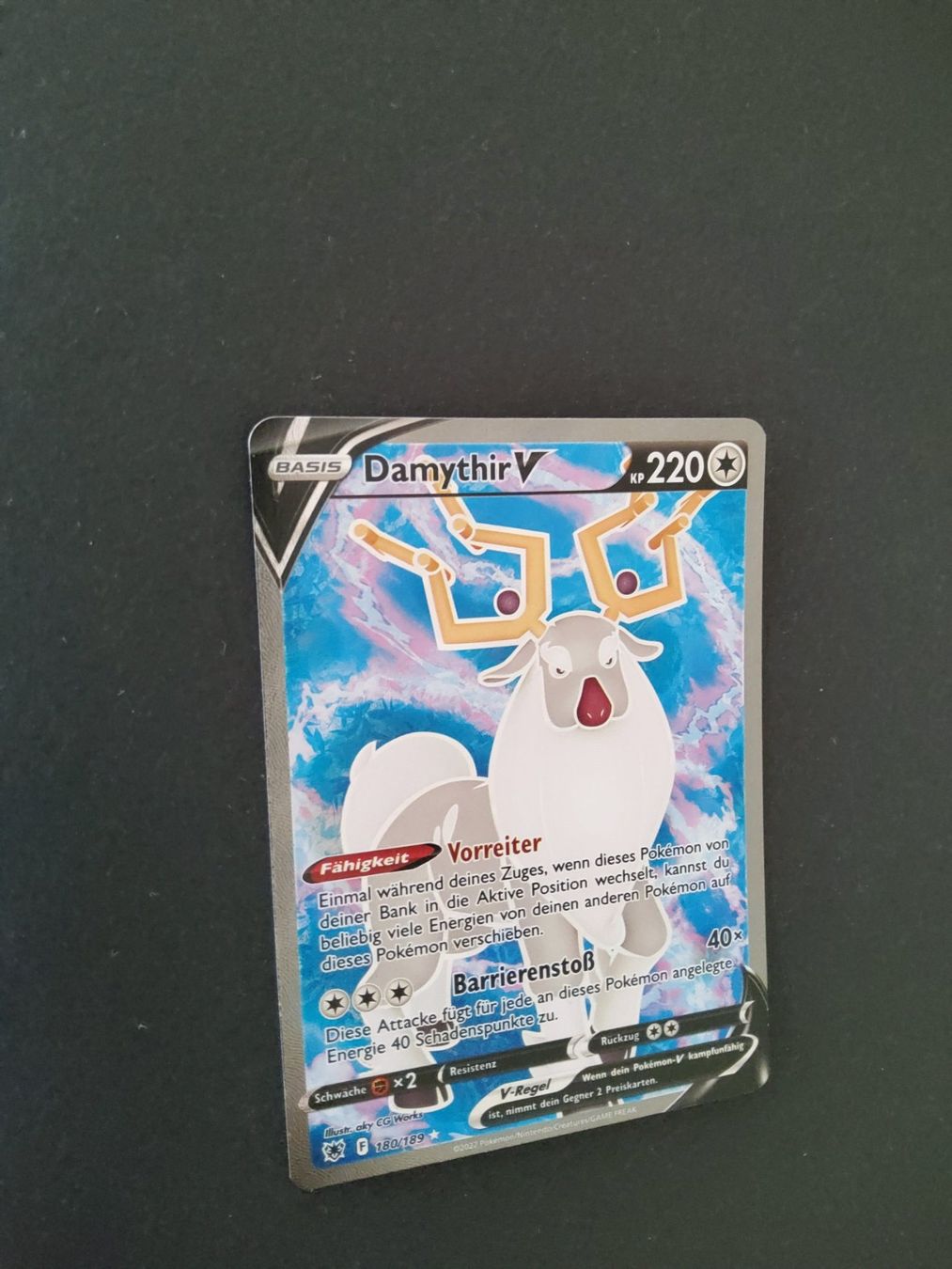 Pokémon Sammelbilder & Trading cards: Pokemon karte Damythir V 180/189 – Gebraucht aus Müllheim Dorf von Randy026 2