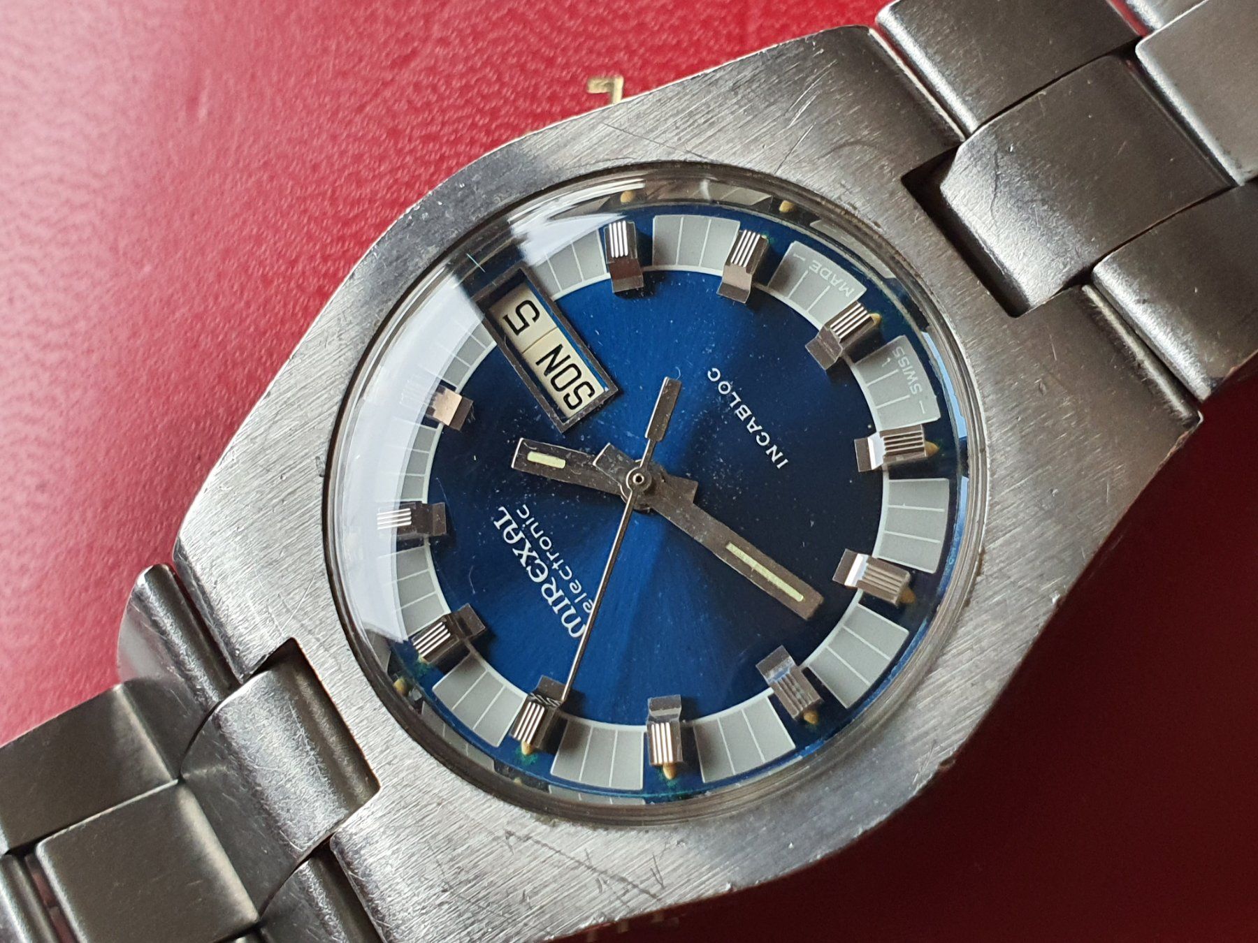 Mirexal Orologi: Mirexal Electronic Day Date mit Originalbox aus 1978 – Usato da Muri AG venduto da Corredor 8