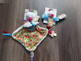 Baby Spielzeug Set Vogelrassel & Schmusetuch Neu!