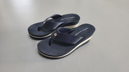Tommy Hilfiger FlipFlop mit Keilabsatz dunkelblau