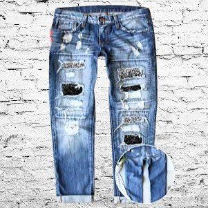 🌌👖 Denim Dream – Coole Ripped Jeans mit Galaxy-Vibe 💙✨