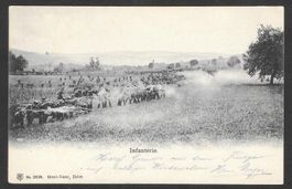 Militärkarte Infanterie Feldpoststempel