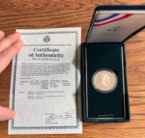 Eisenhower Centennial Silber Dollar 1990, Proof, Full Set!