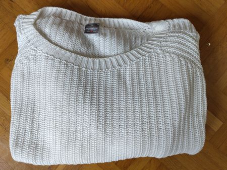 Strickpullover, reinweiss - Grösse M, Top Zustand!