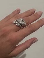 Ring Fisch Design Silber 925, guter Zustand