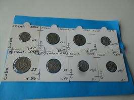 Cuba, Konvolut alte Münzen  1961-70