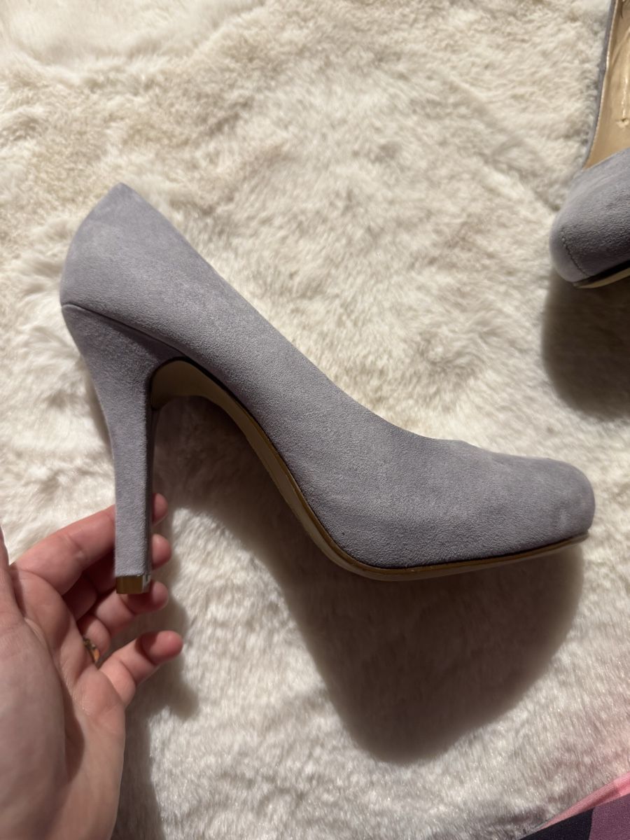 Graceland Damenschuhe: 👠Graceland Pumps, Gr. 35, Wildlederoptik, hellgrau – Neu (gemäss Beschreibung) aus Künten von bel_6wn2 1