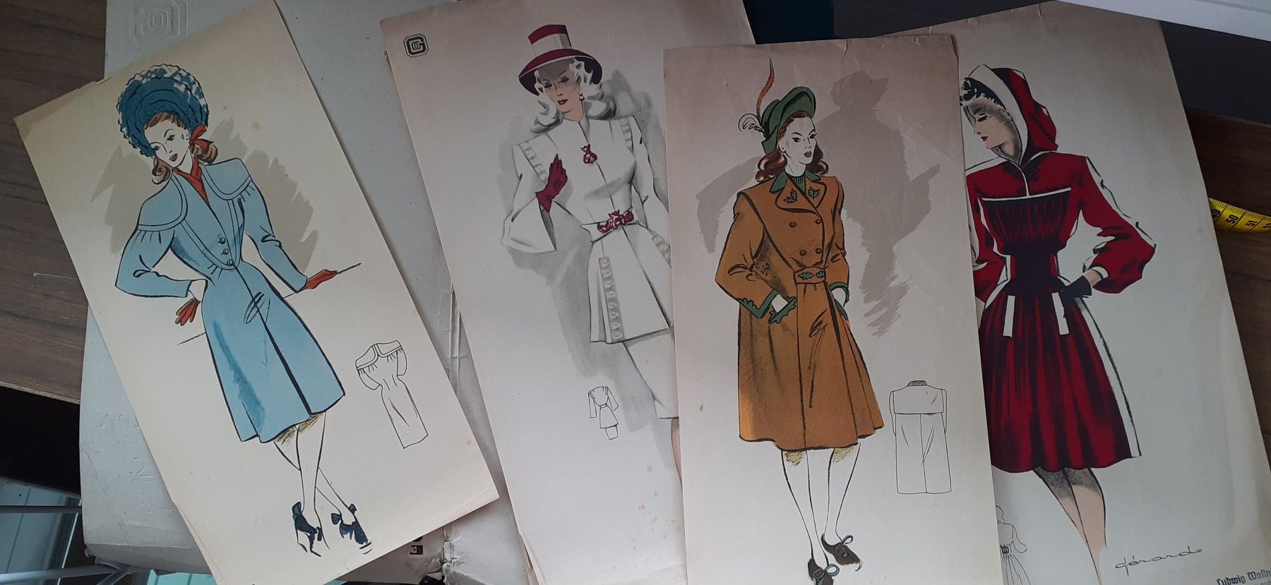 Cartamodelli: Modell-Mappe Mode Frühjahr Sommer 1946 – Usato da Mörschwil venduto da lindaswunderkiste 2