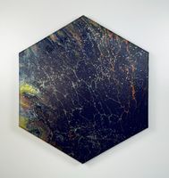 Acryl-Flüssigmalerei, Sechseck