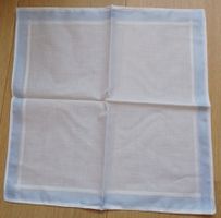 Stoff Taschentuch TAWA 90er blaue Umrandung Baumwolle