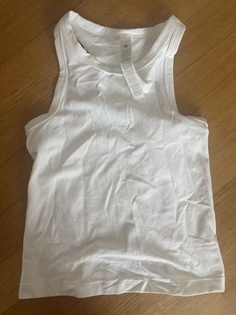 Lululemon Align Waist-Lengths Racerback Tanktop white, Size4