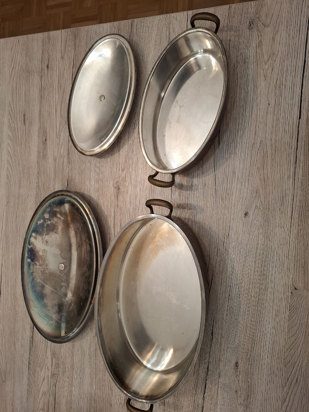 Stöckli Padelle: Spring Kupferpfannen Set 2-teilig oval gebraucht – Usato da St.Gallen venduto da bpeter01 1