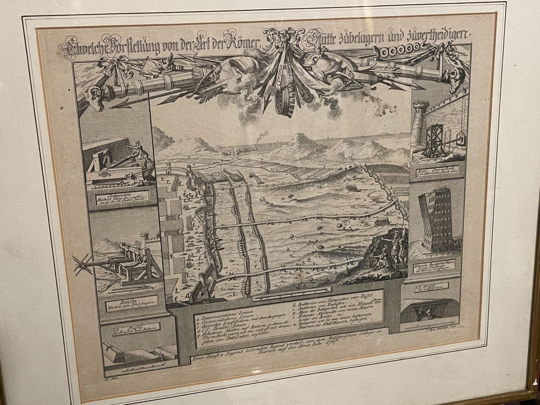 Stiche: Stich Römer Befestigung 46x40cm – Gebraucht aus Kriens von Clevero 7