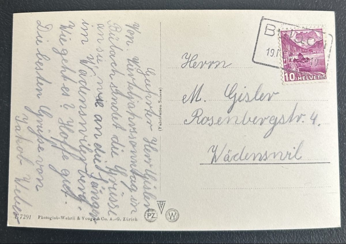 Cartoline postali: AK Bülach  – Usato da Horw venduto da Tellbub 1