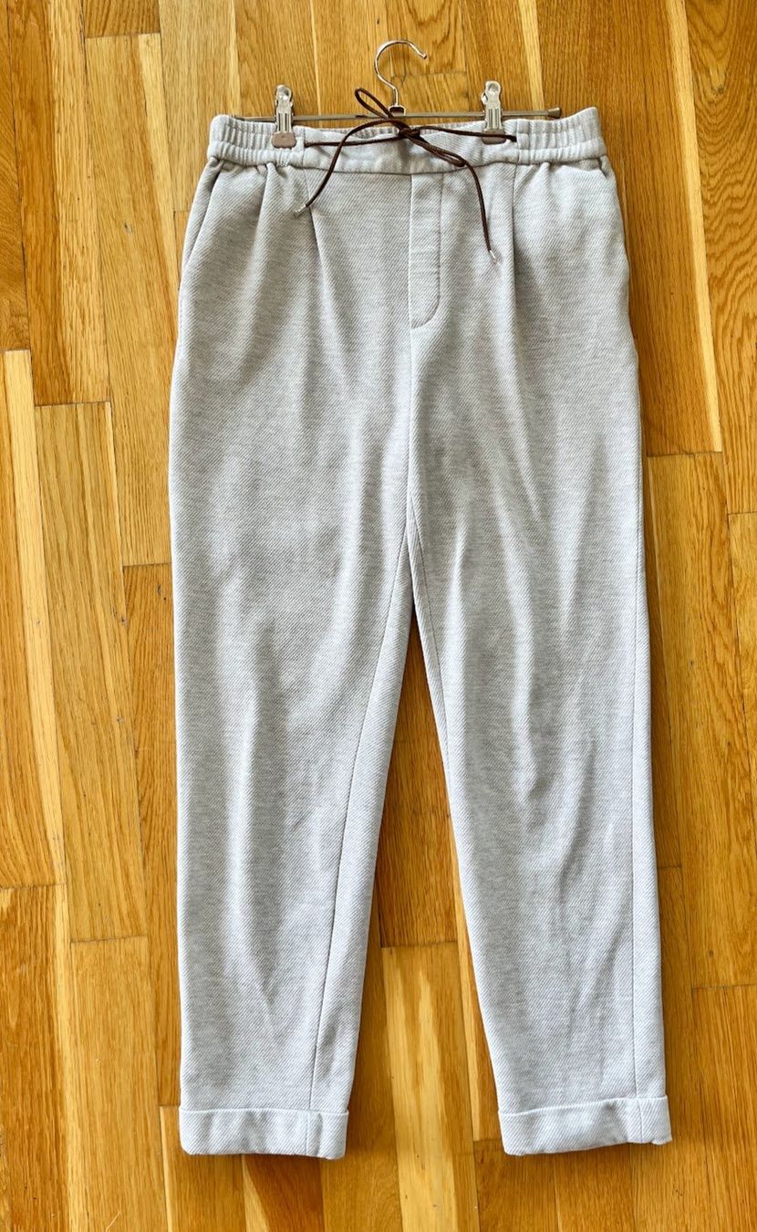 Massimo Dutti Pantaloni: Massimo Dutti Jogger-Hose hellgrau – Gr. 38 – Usato da Kilchberg ZH venduto da sentiera