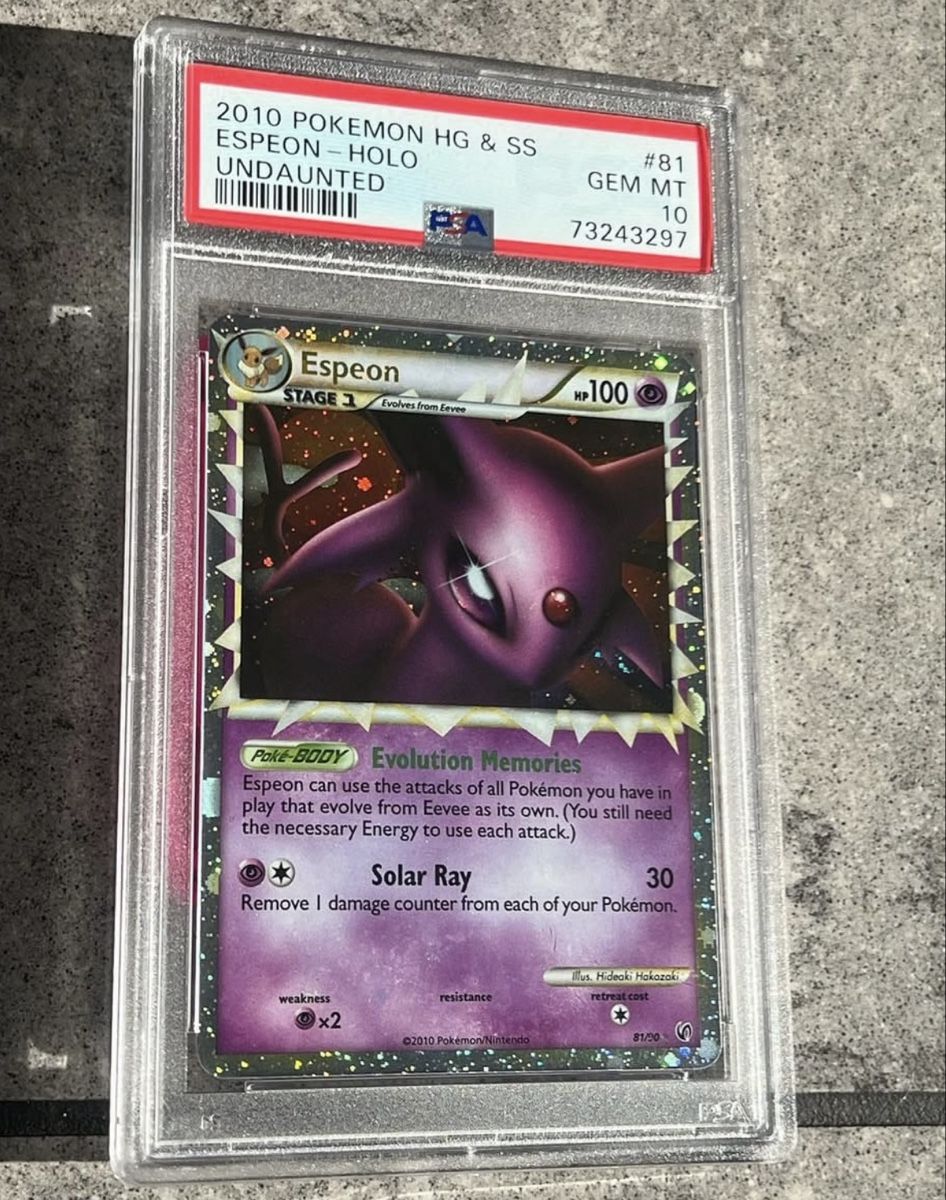 Pokémon Carte collezionabili: Pokemon Espeon Prime PSA 10 – Nuovo (secondo la descrizione) da Endingen venduto da janisweiss
