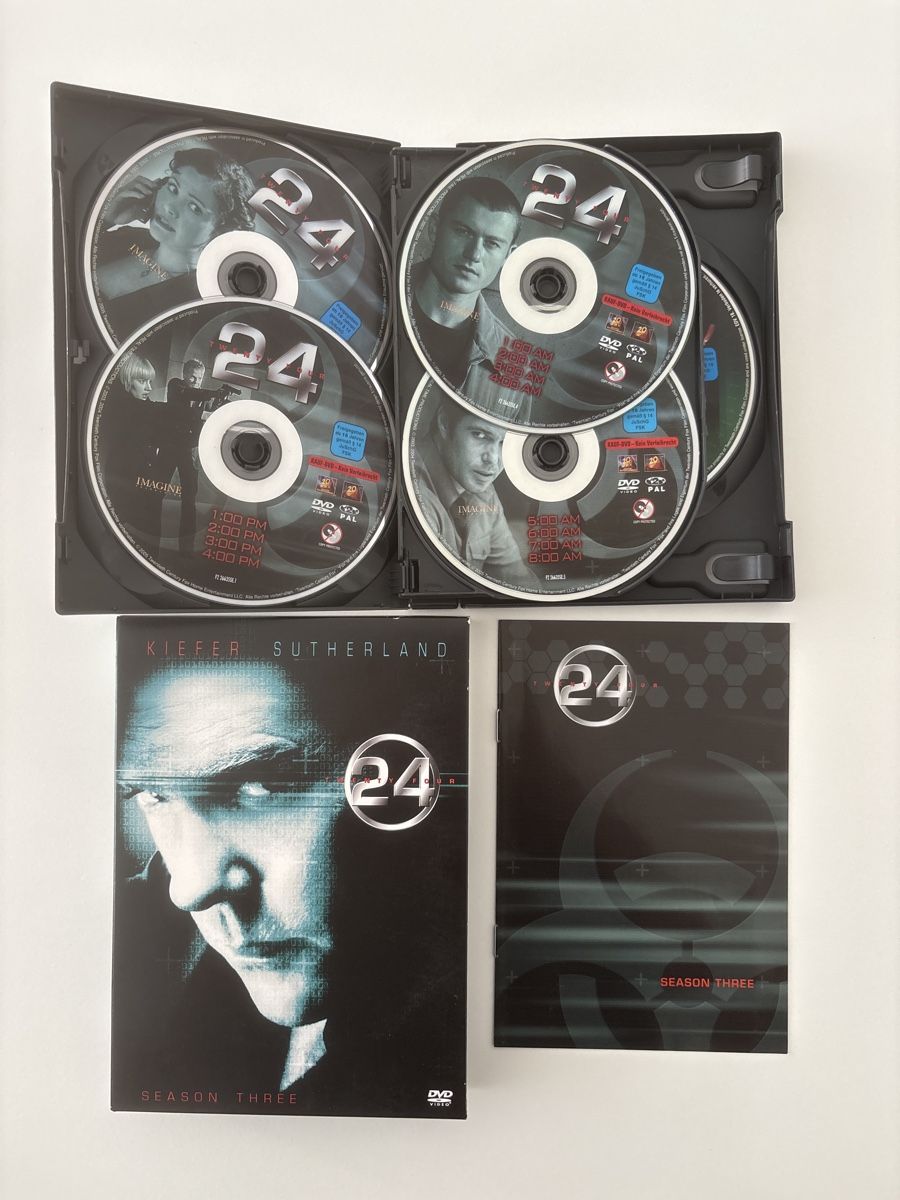 Tutti i DVDs: 24 - Twenty Four, Season 3, DVD Box Set – Usato da Oberbuchsiten venduto da Bananefrappe93