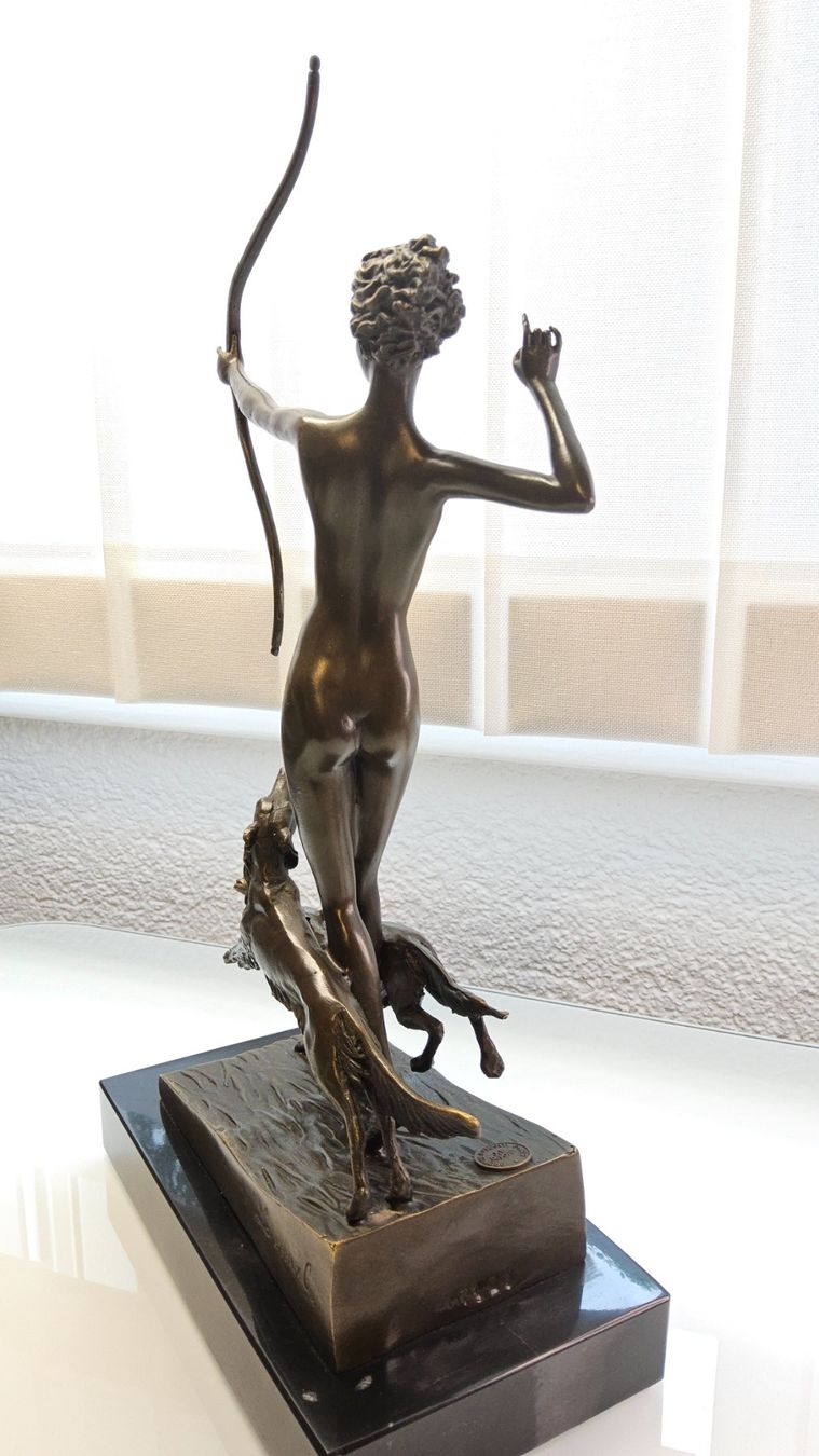 Sculture & Statue: Magnifique statue en bronze signé – Usato da Malleray venduto da Frederic24 6
