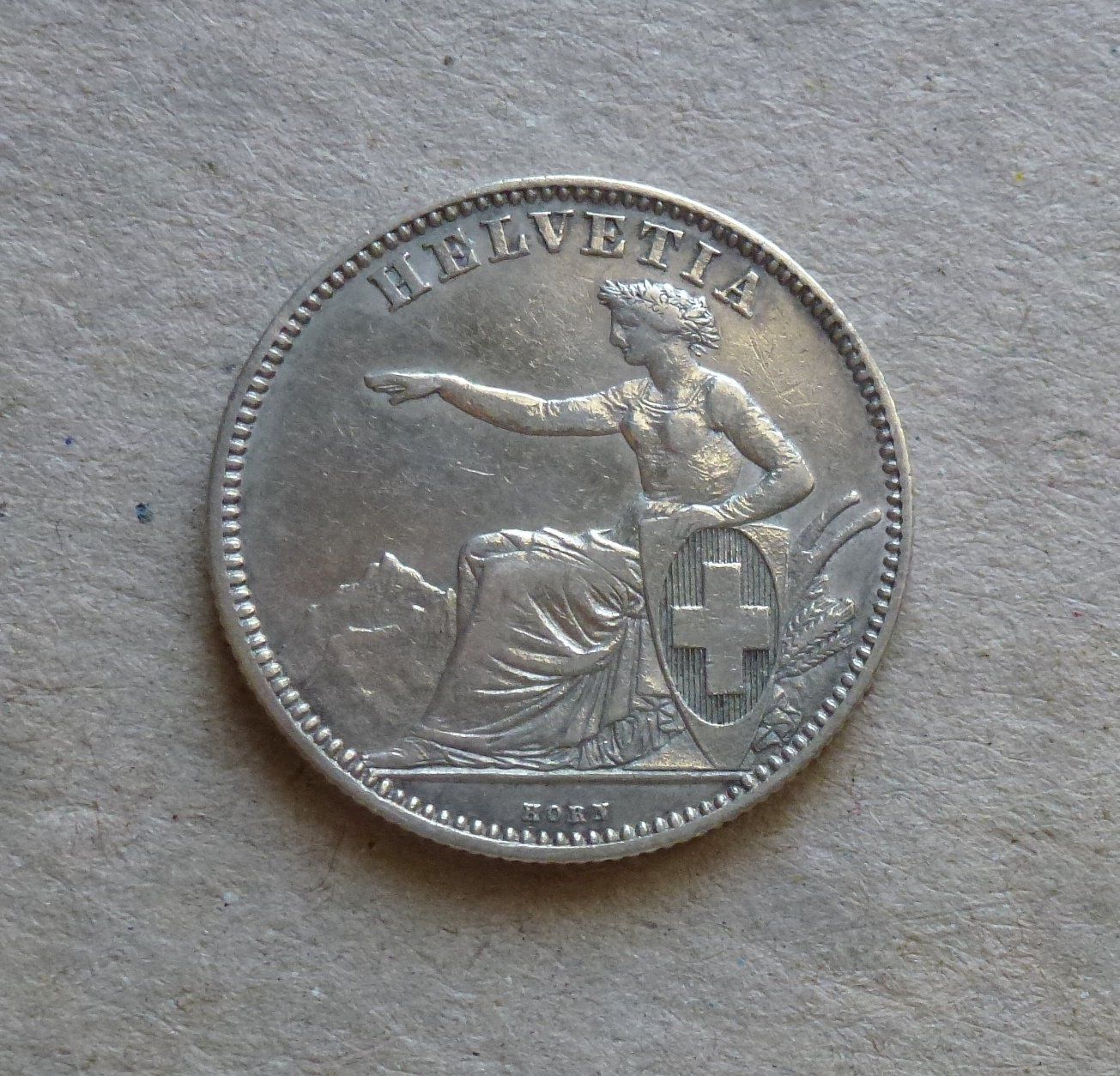 Alle Münzen: ++ 2.- Franken 1863, gute Erhaltung – Gebraucht aus Walkringen von Casablanca777 1