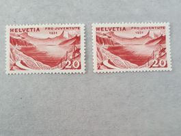 Pro Juventute 1931 Retouche bei der 2