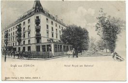 ZÜRICH Hotel Royal am Bahnhof - Pferde-Kutsche - Fuhrwerk
