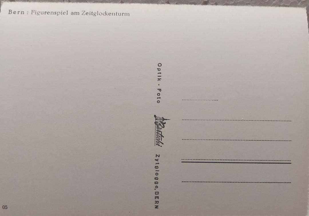 Cartoline postali: BERN -  Figurenspiel am Zeitglockenturm – Usato da Delémont venduto da Domdom1 1